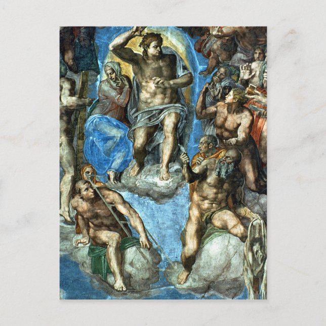 Christ, detail from 'The Last Judgement' Postcard (Front)