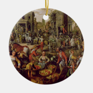 Christ displayed to the people ceramic tree decoration