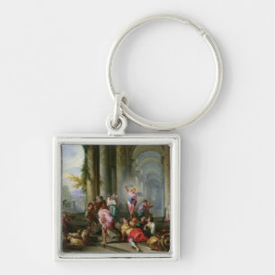 Christ Driving the Merchants from the Temple Key Ring