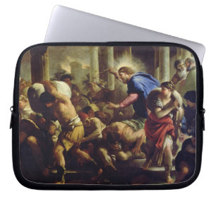 Christ Driving the Merchants from the Temple Laptop Sleeve