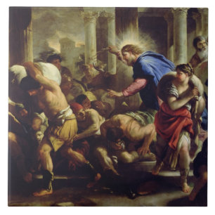 Christ Driving the Merchants from the Temple Tile