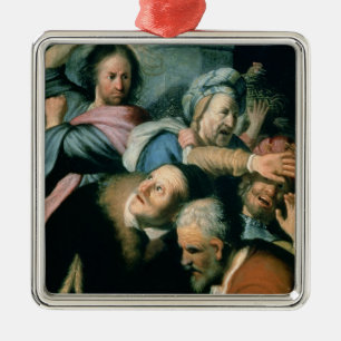 Christ Driving the Moneychangers Metal Tree Decoration