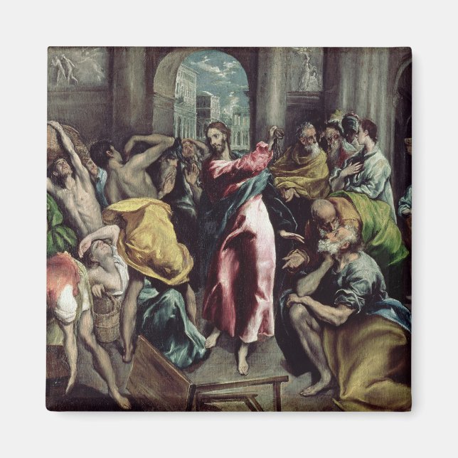 Christ Driving the Traders from the Temple Magnet (Front)