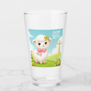 Christ/Easter/lamb/cross Glass