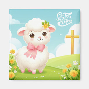 Christ/Easter/lamb/cross Magnet