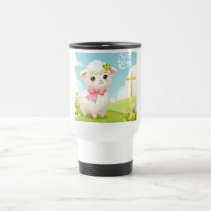 Christ/Easter/lamb/cross Travel Mug