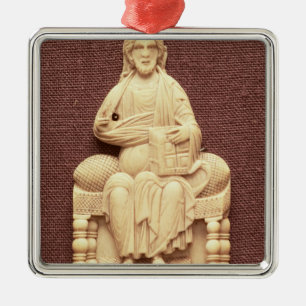 Christ enthroned, Byzantine, 10-11th century Metal Tree Decoration