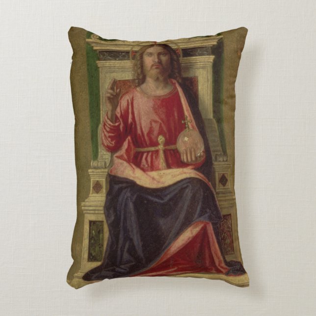 Christ Enthroned, c.1505 Decorative Cushion (Front(Vertical))