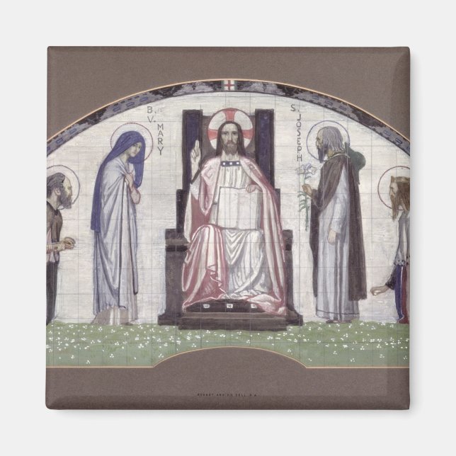 Christ Enthroned Magnet (Front)