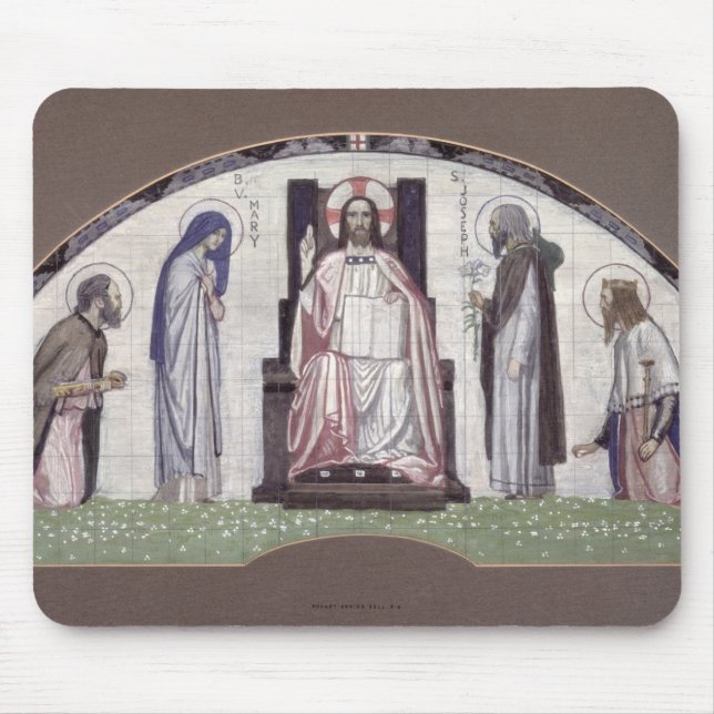 Christ Enthroned Mouse Mat (Front)