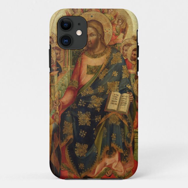 Christ Enthroned with Saints and Angels Handing th Case-Mate iPhone Case (Back)