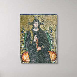 Christ enthroned with the angels 2 canvas print