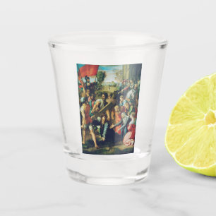 Christ Falling on the Way to Calvary Shot Glass