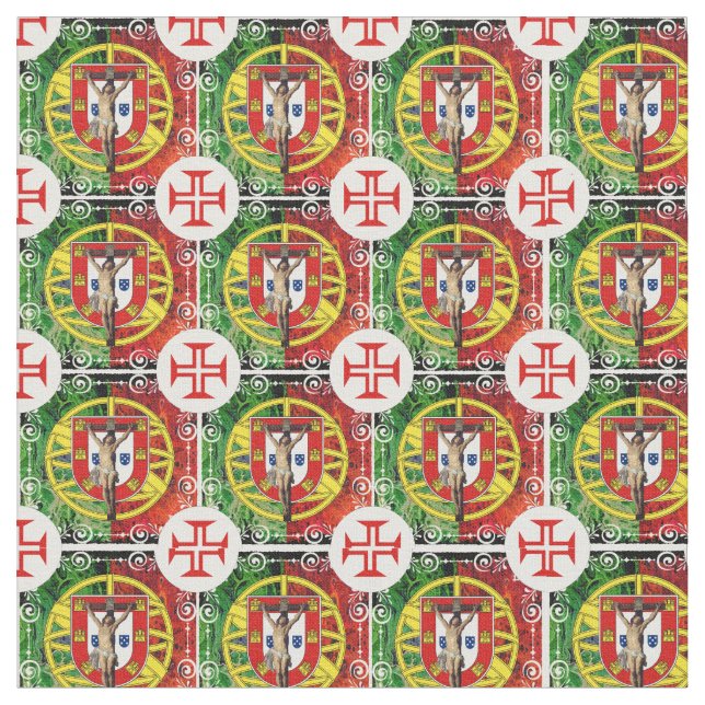 Christ for Portugal Fabric (Close Up)