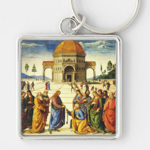 Christ Giving the Keys to Saint Peter Key Ring