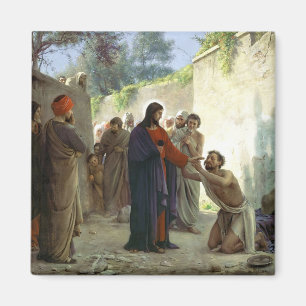 Christ Healing the Blind Man Magnet