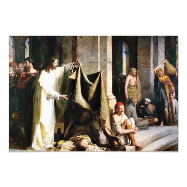 Christ Healing the Sick at Bethesda by Carl Bloch Photo Print (Front)