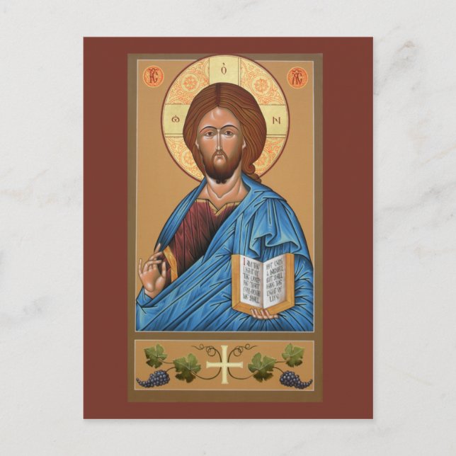Christ Icon Prayer Card (Front)