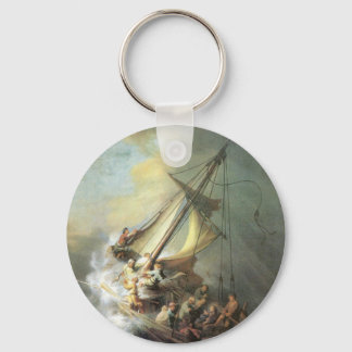 Christ in a storm on the sea of Galilee -Rembrandt Key Ring