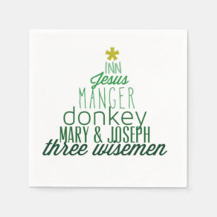 Christ in Christmas napkin