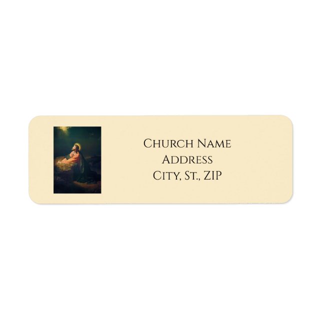 Christ in Gethsemane Custom Church Name  (Front)