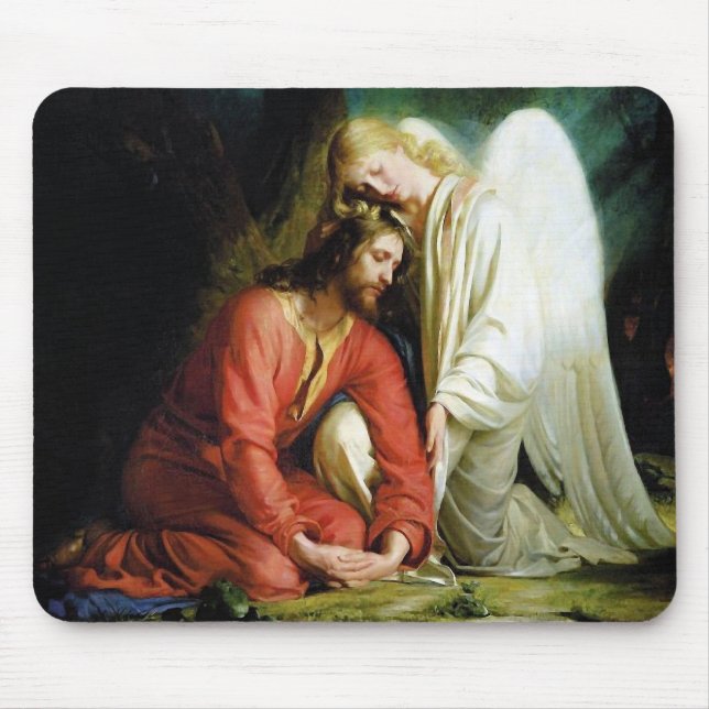 Christ in Gethsemane Mouse Mat (Front)