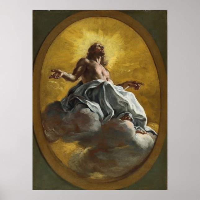 Christ in Glory by Giovanni Battista Gaulli Poster (Front)