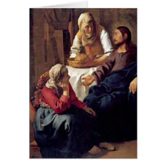 Christ In House Of Martha By Johannes Vermeer
