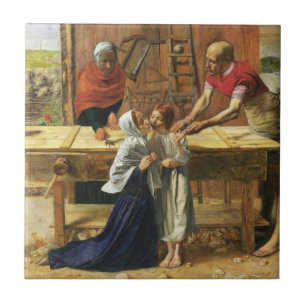 Christ in Joseph's Carpentry Shop Tile