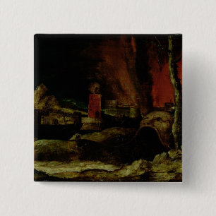 Christ in Limbo 2 15 Cm Square Badge
