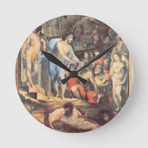Christ in Limbo, c.1530-35 (panel) Round Clock