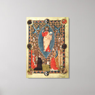 Christ in Majesty with Saints Canvas Print