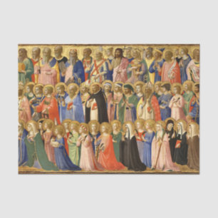 Christ in the Court of Paradise by Fra Angelico Tissue Paper