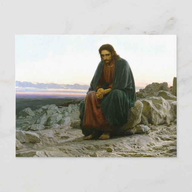 Christ in the Desert Postcard (Front)