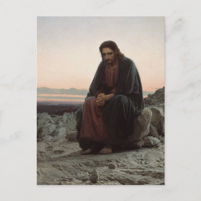 Christ in the Desert Postcard (Front)