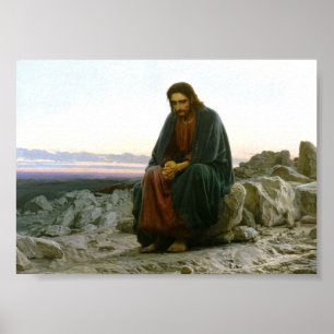Christ in the Desert Poster