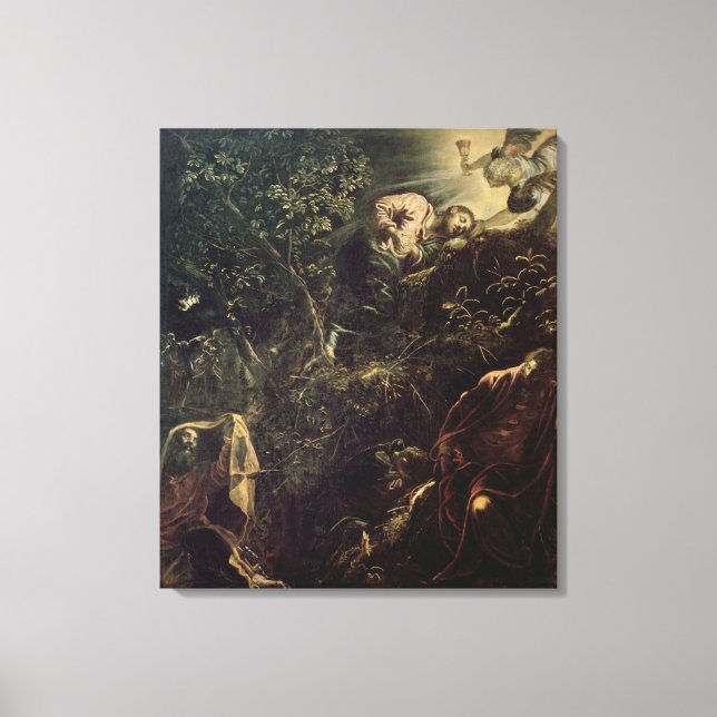Christ in the Garden of Gethsemane 2 Canvas Print (Front)