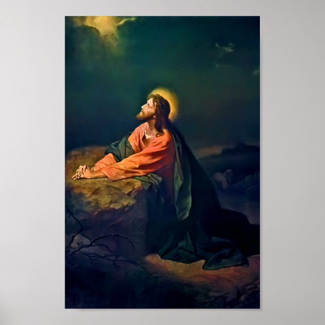 Christ In The Garden of Gethsemane Print (Front)