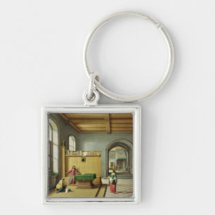 Christ in the House of Martha and Mary Key Ring