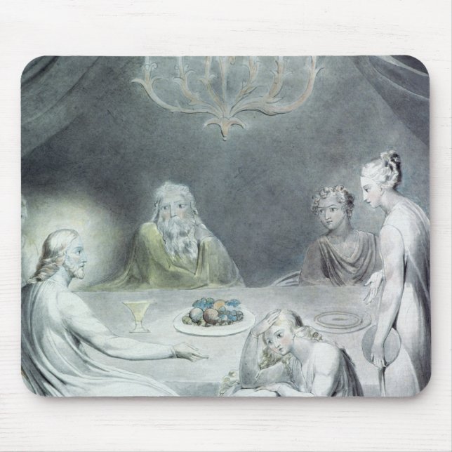 Christ in the House of Martha and Mary Mouse Mat (Front)