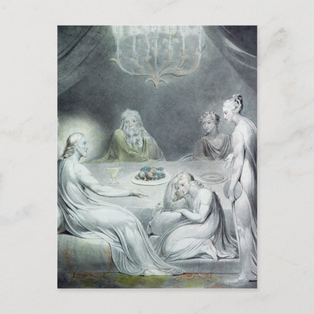 Christ in the House of Martha and Mary Postcard (Front)