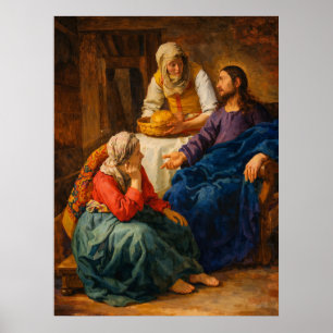 Christ in the House of Martha and Mary  Poster