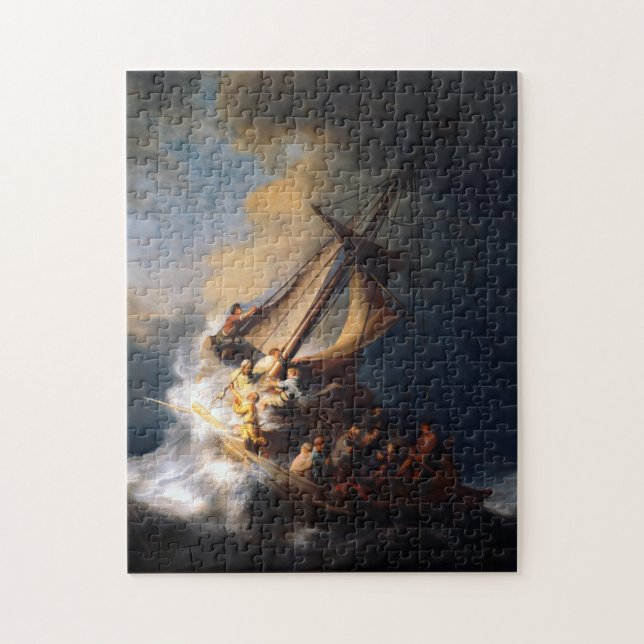 Christ in the Storm on the Sea of Galilee, 1633 Jigsaw Puzzle (Vertical)