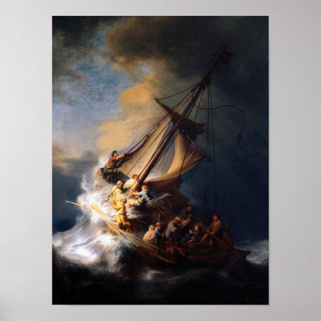 Christ in the Storm on the Sea of Galilee, 1633 Poster (Front)