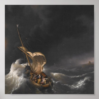 Christ in the Storm on the Sea of Galilee c. 1695 Poster
