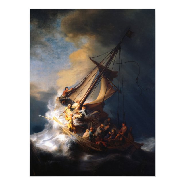 Christ in the Storm on the Sea of Galilee Photo Print (Front)