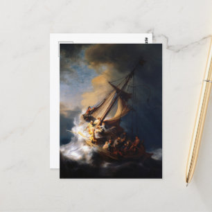 Christ in the Storm on the Sea of Galilee Postcard