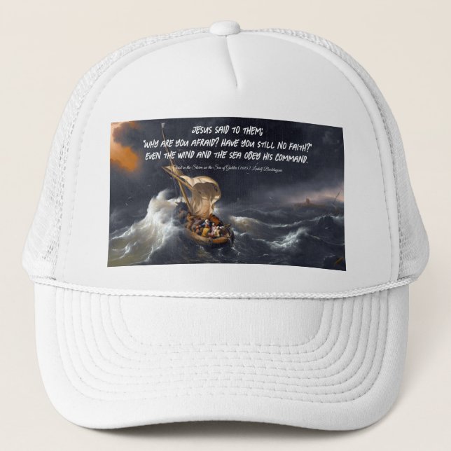 Christ in the Storm Trucker Hat (Front)