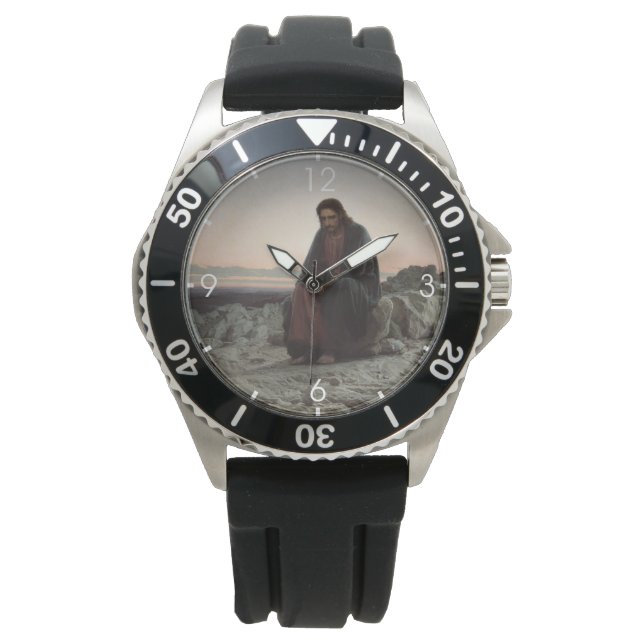 Christ in the Wilderness (by Ivan Kramskoi) Watch (Front)