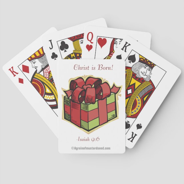 Christ is Born Playing Cards (Back)